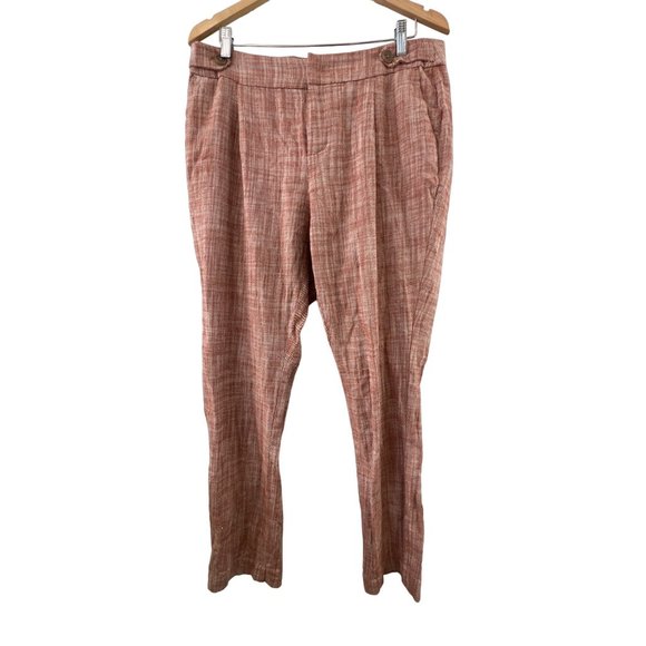CJ Banks The Perfect Trouser Pants Womens 14W Relaxed Fit High Rise Cotton NEW - Picture 1 of 9